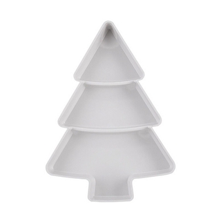 Creative Christmas Tree Shape Candy Snacks Nuts Seeds Dry Fruits Plastic Plates Dishes Bowl Breakfast Tray Home Kitchen Supplies (6)