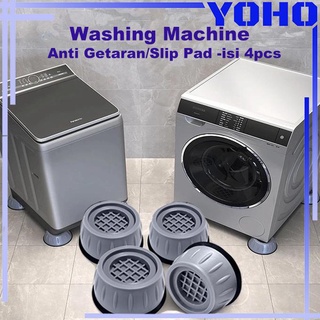 4Pcs Set Of Washing Machine Foot Pad Anti Vibration Anti Slip Anti Rust Pad - H01.