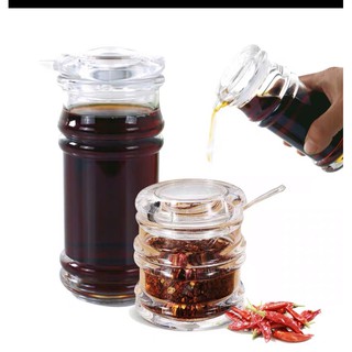 Acrylic Transparent oil Bottle Liquid Seasoning Pot Soy Sauce Vinegar Pot Kitcoil