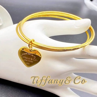 [Maii] Tiffany&C0 and Cartier Heart 3in1 Stainless Steel Bangle Bracelet SB SB001