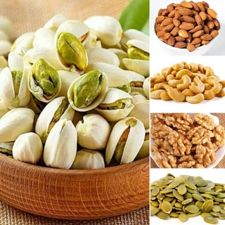 READY-TO-EAT ROSTEAD MIXED (500gm) ROASTED NUTS - Pistachio/Cashew Nut/Almond/Walnut/Pumpkin Seed.