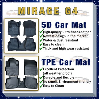Mitsubishi Mirage G4 Premium Floor Liner Deep Dish Matting Car Matting