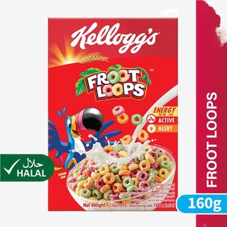 【High-end】✷Kellogg's Froot Loops Kids Special Breakfast Cereal 1 box 160g