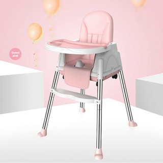 SIV Foldable High Chair Booster Seat For Baby Dining Feeding, Adjustable Height & Removable Legs (4)