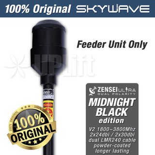 SkyWave MIMO Parabolic Antenna Feeder Element 1800-3800Mhz 2x24dbi 5G 4G LTE (Midnight Black Edtion)