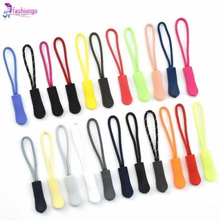FA 10pcs Bag Accessories Zipper Puller Travel Bag Suitcase Replacement Clip Buckle Rope Tag Fixer