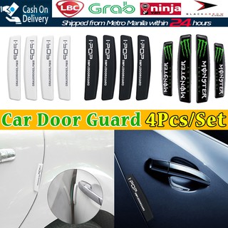 Universal 4PCS Car Door Guard Protector Side Strip Sticker