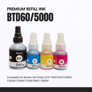 New!! BT5000 BTd60 Compatible Refill Ink for Brother DCP-T300/T500W/ T700W/T310/T510/T710