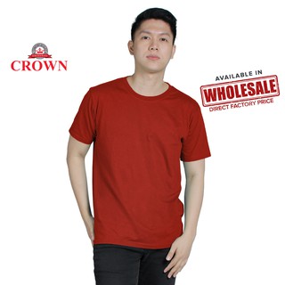 Crown Mens Round Neck Tshirt 2021 New Color (Rust) plain t shirt for men tees fashion casual tops