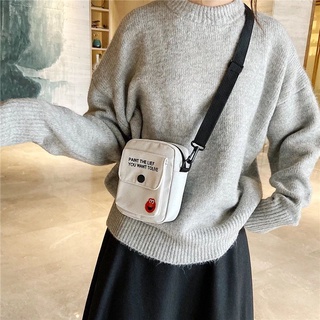 2165 # fashion trend of Korean casual canvas eyes shoulder messenger small bag (7)