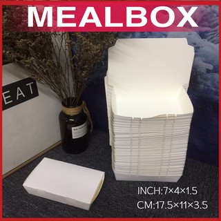 Disposable Box Paper Meal Box Takeaway Case Packaging Tools Big Capacity Thickened Eco-food Box