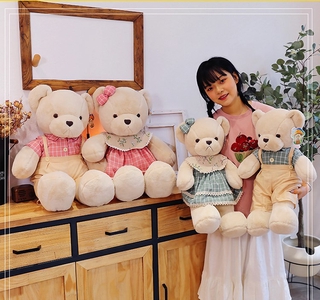 New style dressing teddy bear plush toy doll large couple bear