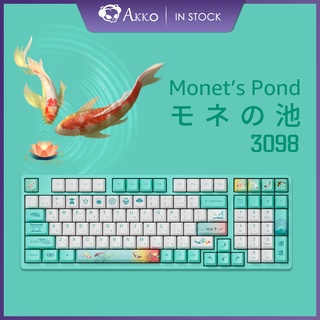 Akko Monet’s Pond 98-Key 1800 Compact Type-C Wired Mechanical Gaming Keyboard, OEM Profile, PBT Dye-Sub Keycaps