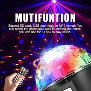 Disco Light w/ MP3 Music Remote Control 9 Colors LED Party Lights DJ Sound Activated Rotating Lights (2)