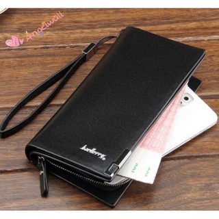 Men Bags⊕A&K Men's Long Wallet Leather Wallet For Men Smart Wallet Card Holder Men's Leather Cellpho (1)