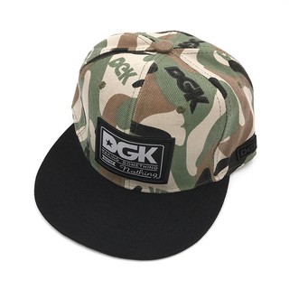 DGK camouflage street dance skateboard hip hop visor baseball cap flat along the hat hipster men and