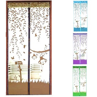 magnetic magic mesh screen door insect mosquito net curtain