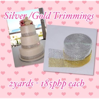 Silver / Gold Trimmings 2yards