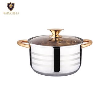 Kaisa Villa casserole stainless steel soup pot 3.6L stew soup pots milk pot induction cooker