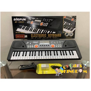 Electronic Keyboard Piano 49 Mini Keys BigFun with Small Microphone and Free Adaptor Bf-530A2