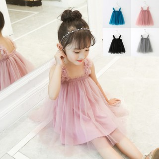 Dress For Kids Girl Mesh Dress For Baby Girl Summer Cute Sleeveless Princess Tutu Dresses