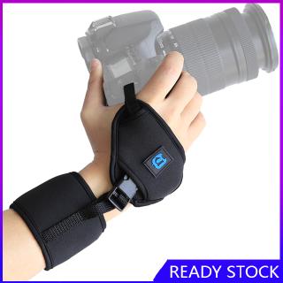 FL【New COD】PULUZ Wrist Camera Strap for SLR/DSLR Camera with 1/4 Inch Screw Plastic Plate Professional Soft (1)