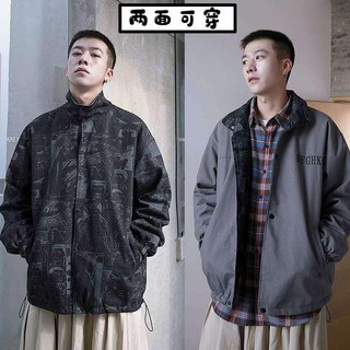 Spring And Autumn Both Sides Wear ins Jacket Male Spring And Autumn Double-Sided