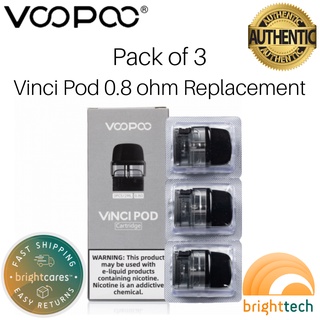 Voopoo Vinci Pod Replacement 0.8 ohm Coil Occ Cartridge - Legit Pack of 3