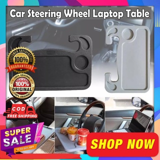 Original Car Steering Wheel Desk Mount Portable Laptop Table Food Tray Cup Holder Universal