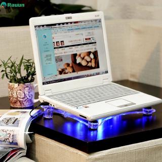 【Ready Stock】 3 Fans USB Cooler Cooling Pad Stand LED Light Radiator for Laptop PC Notebook 【Rauun】