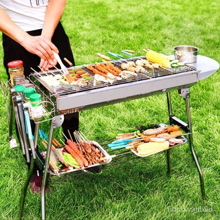 Large Stainless Steel Barbecue Grill Charcoal Outdoor Grill Charcoal Oven Outdoor Home Grill Carbon