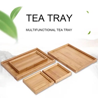 Bamboo Tea Tray Japanese-Style Multi-Sizes Wooden Breakfast Serving Trays