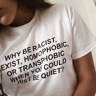 Why be racist, sexist, homophobic | Frank Ocean | Pinterest Tee by @wacktheclothingbrand