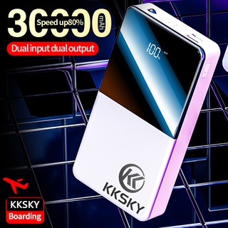 KKSKY 100% ORIGINAL F8 Powerbank Quick Charging 30000mAh LED LCD With Flash Light