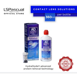 AO Sept Plus HydraGlyde 360mL Contact Lens Solution (JUNE 2023 Expiry)