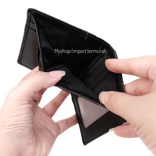 Mendompet- MM ORIGINAL - ORIGINAL Leather CARD Wallet - Men / Women - CARD HOLDER 76 - Black - Wallet-