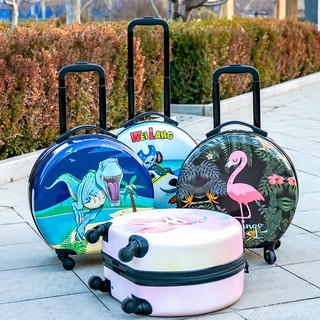 Luggage travel suitcase on wheels,kids cartoon trolley luggage case,rounded cute rolling luggage bag (1)