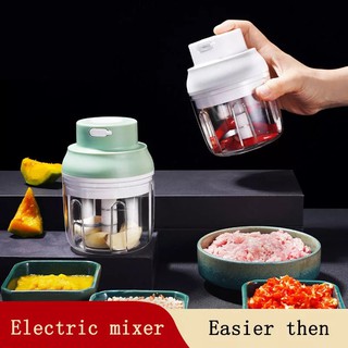 USB Rechargeable Vegetable Chopper Ginger Garlic Press Crusher Electric Meat Fruit Vegetable Cutter