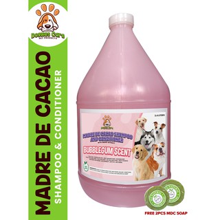 Madre de Cacao Shampoo & Conditioner with Guava Extracts 1 Gallon Bubble Gum Scent FREE MDC SOAP
