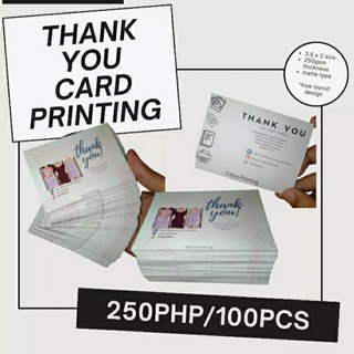 THANK YOU CARD PRINTING 100 pcs