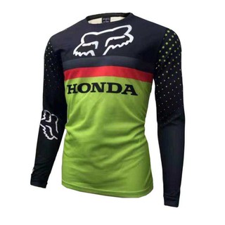 HONDA Men Racing Bike Ride Motorcycle Tshirt Long