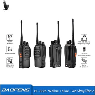Baofeng Original BF888S UHF FM Transceiver Walkie Talkie Two-Way Radio(Black)BF-888S Set of 4