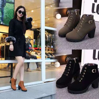 New Korean Boots fashion low heel women's shoes (1)