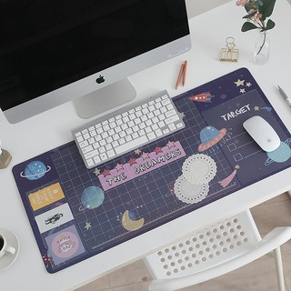 【ready stock】 Super waterproof mouse mat ins wind female student writing office computer cute business desktop desk mat