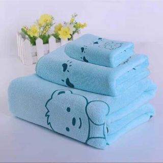 4EVER bath towel 3 in 1 microfiber towel set(100% cotton) soft and comfortable