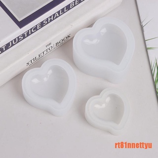 【NNET】1Pc 3D Heart Silicone Cakes Mold For Cakes Decoration DIY Candle Resin (8)