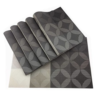 New Design Placemats, Heat-Resistant Placemats Stain Resistant Anti-Skid Washable PVC Woven Mats