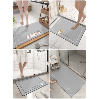 diatomite mat bath mat Diatom Ooze Bathroom Absorbent Floor Mat Bathroom Non-Slip Floor Mat Toilet C
