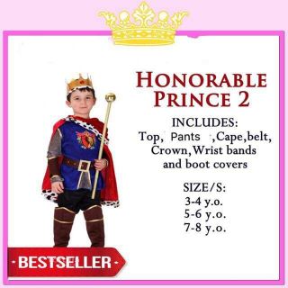 4-9Y United Kingdom Costume for kids / Prince Costume for kids