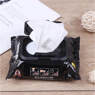 Shoe Wet Wipes For Shoes Cleaning Stains Remover Disposable Quick Wipe 30pcs Portable Shoe Cleaner (8)
